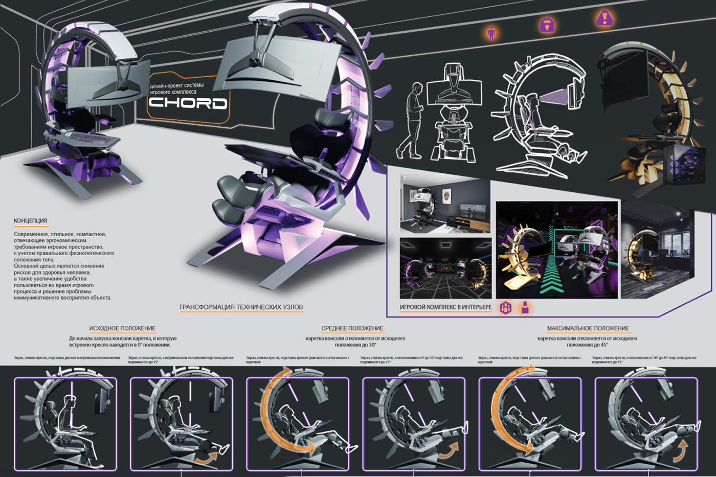design 3D Gaming chair game Gaming game design  industrial design  concept cyber robot