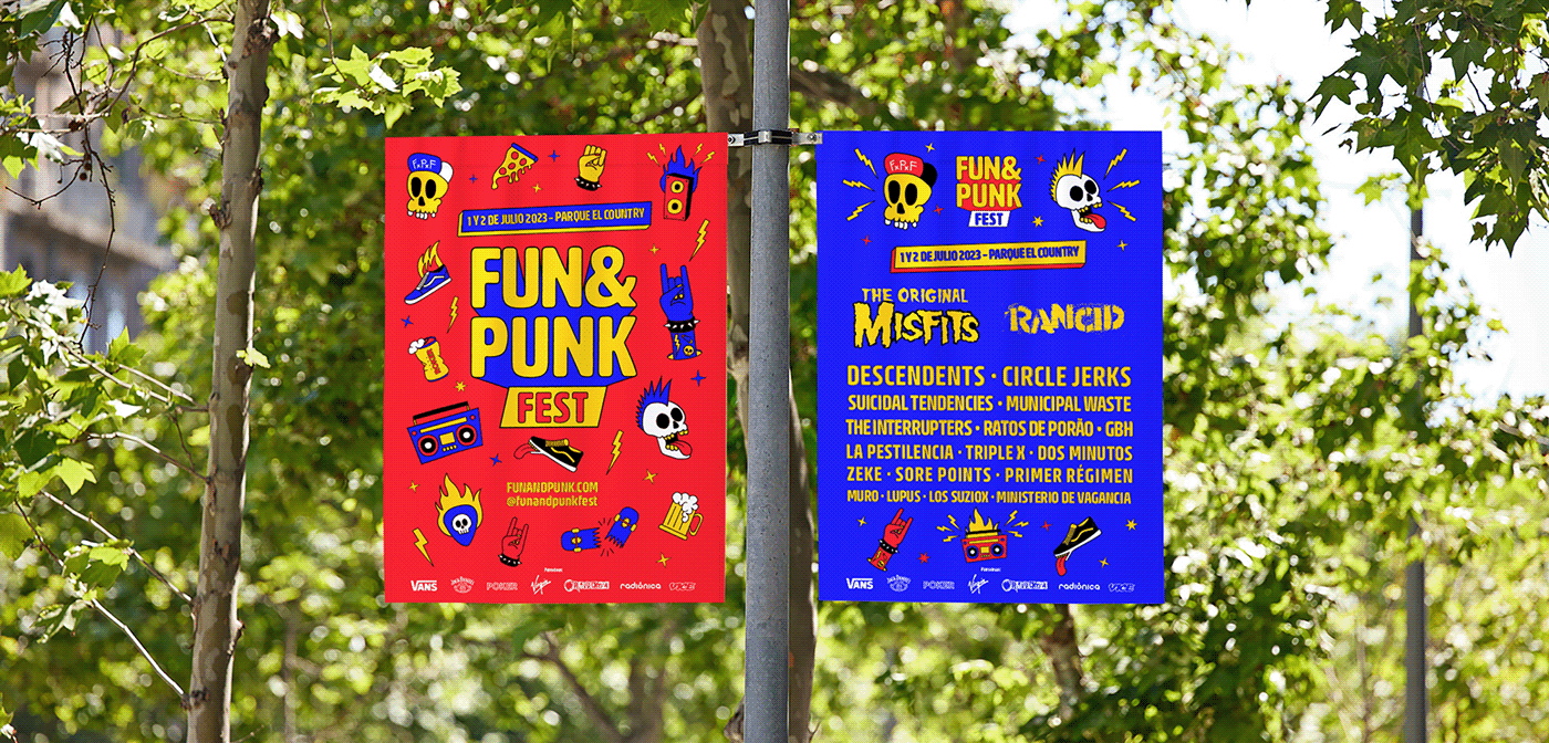 Music Festival music punk ILLUSTRATION  art direction  branding  identity vector Music Branding visual identity