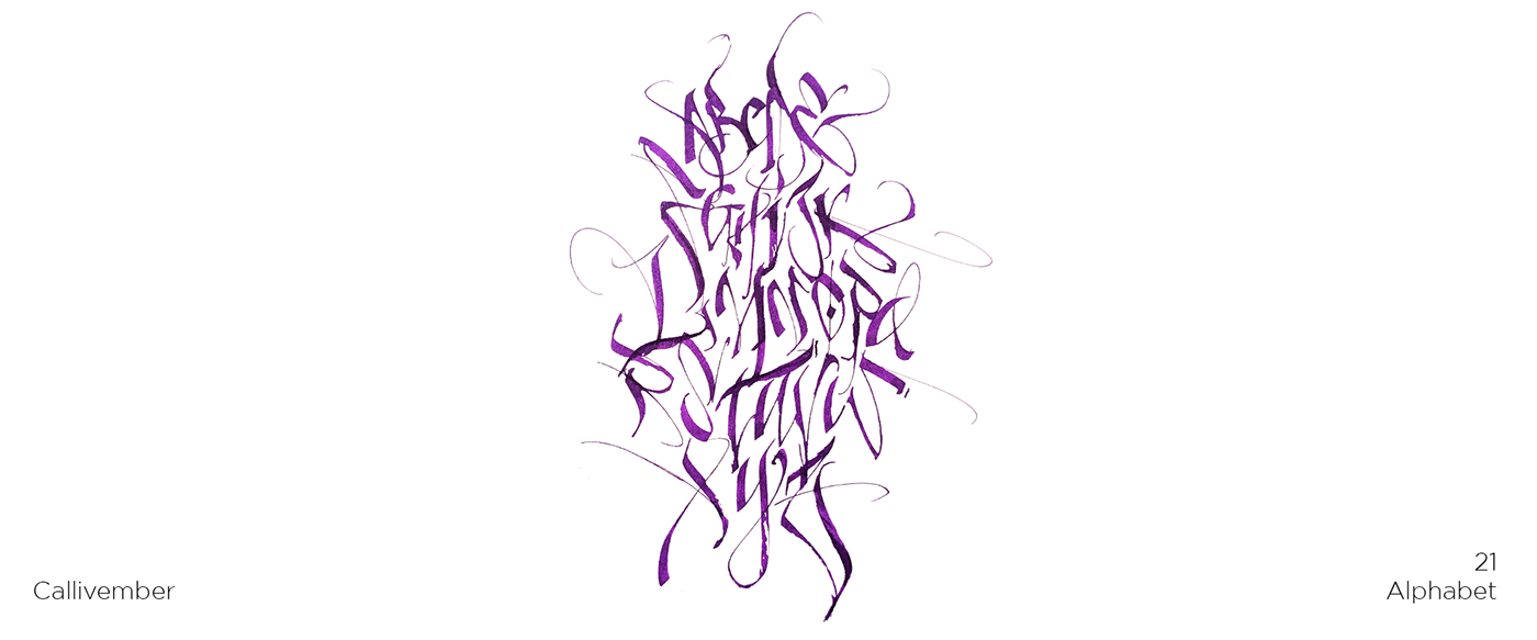 Calligraphy   callivember challenge design graphic design  instagram lettering lettering artist letters visual