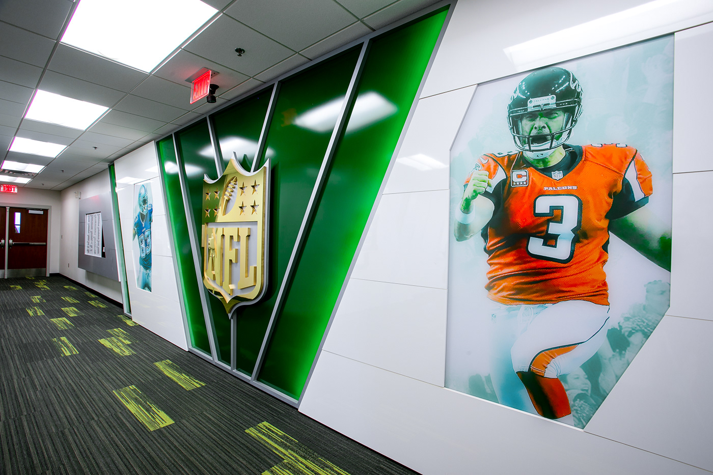 baylor university bears football facility renovation environmental graphics Experiential design graphic design  sports design