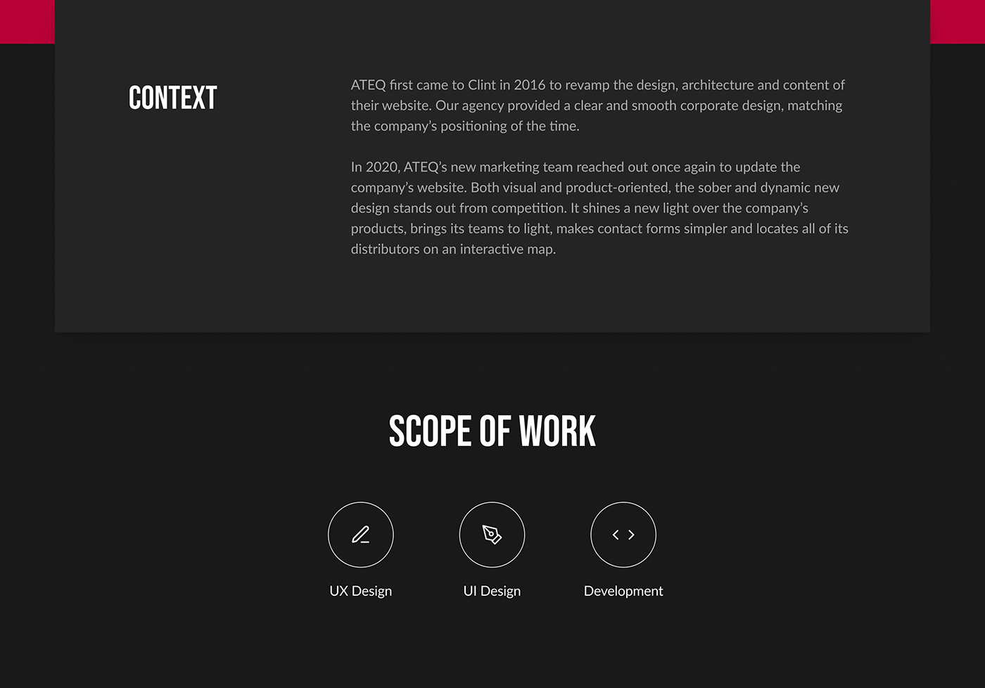 TPMS UI ux Webdesign Website