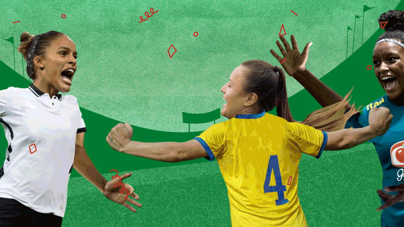 Brazil can Futebol feminino guarana lata marca na lata She can soda women soccer Women's Football