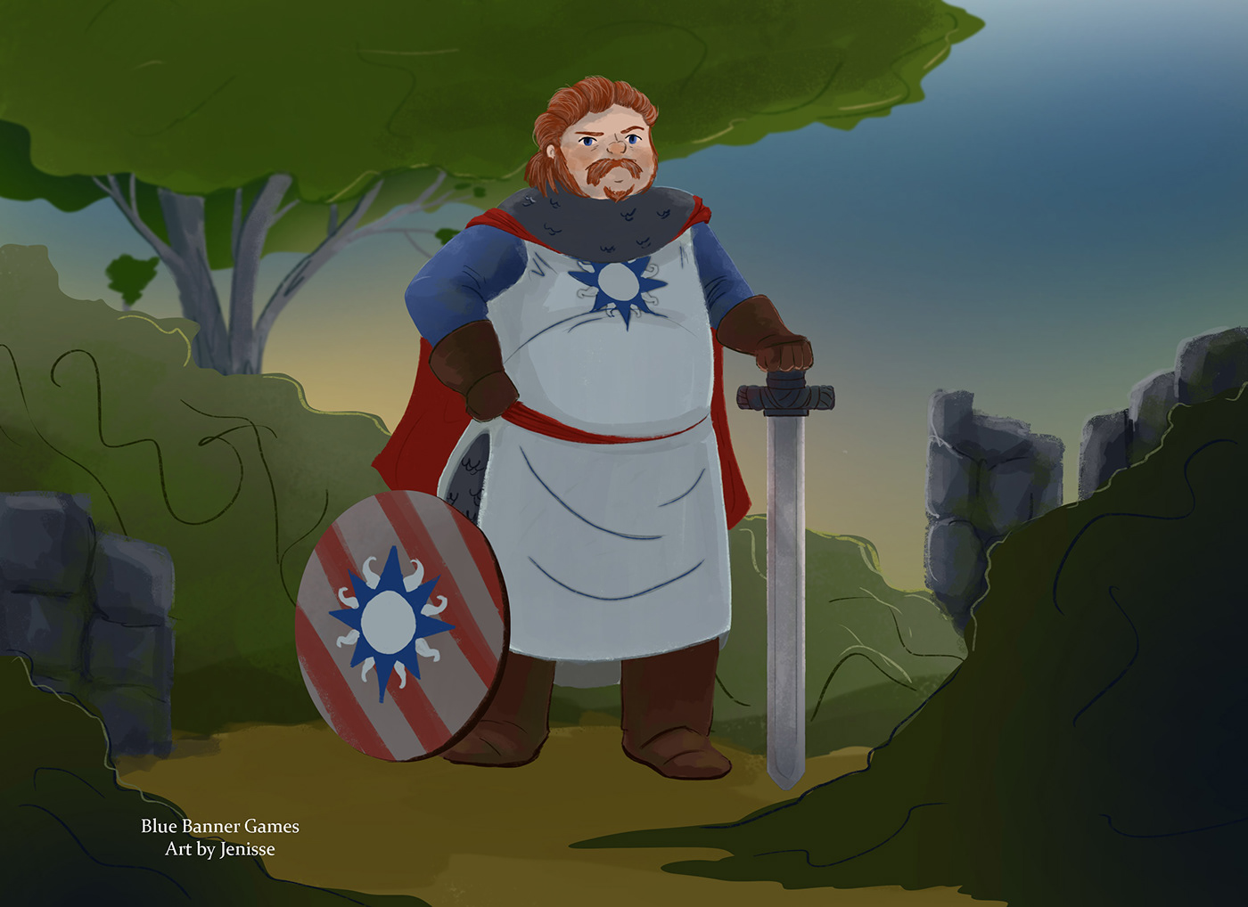 arthurian legend card design Character design  environment ILLUSTRATION  King Arthur mythology props