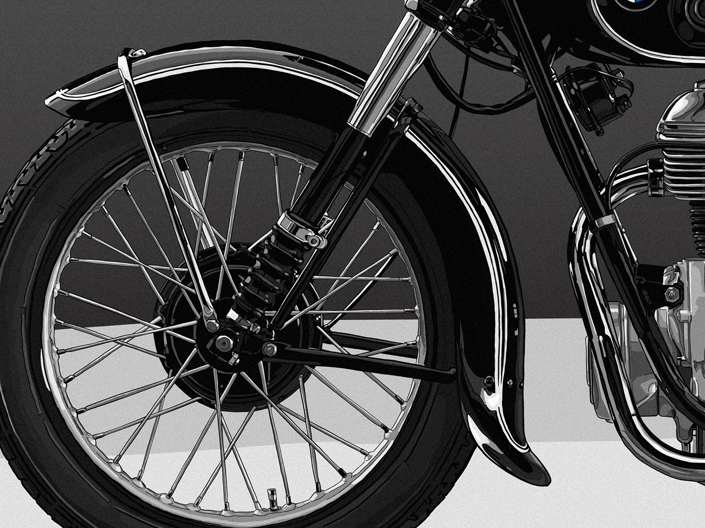 Bicycles bikes BMW Honda ILLUSTRATION  motorcycles spokes Suzuki