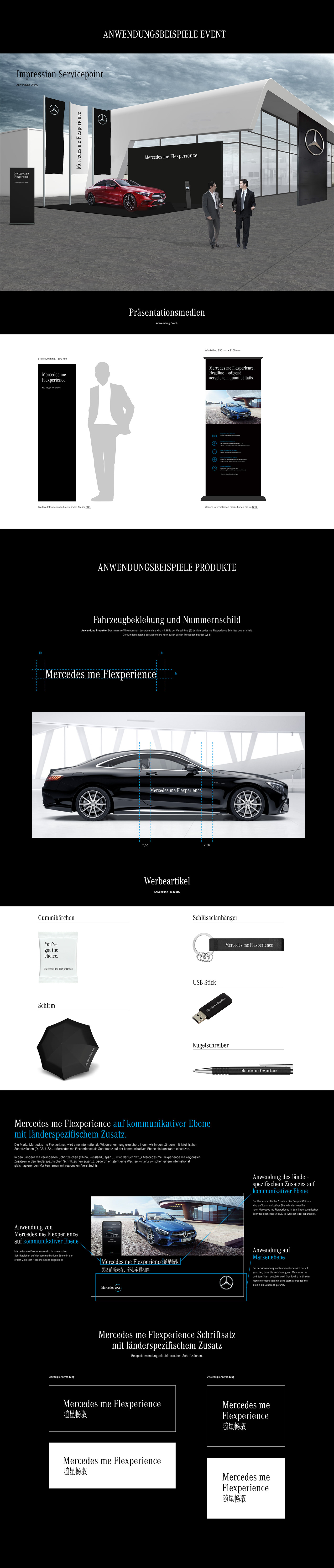 daimler flexperience branding  styleguide automobile Konzept template