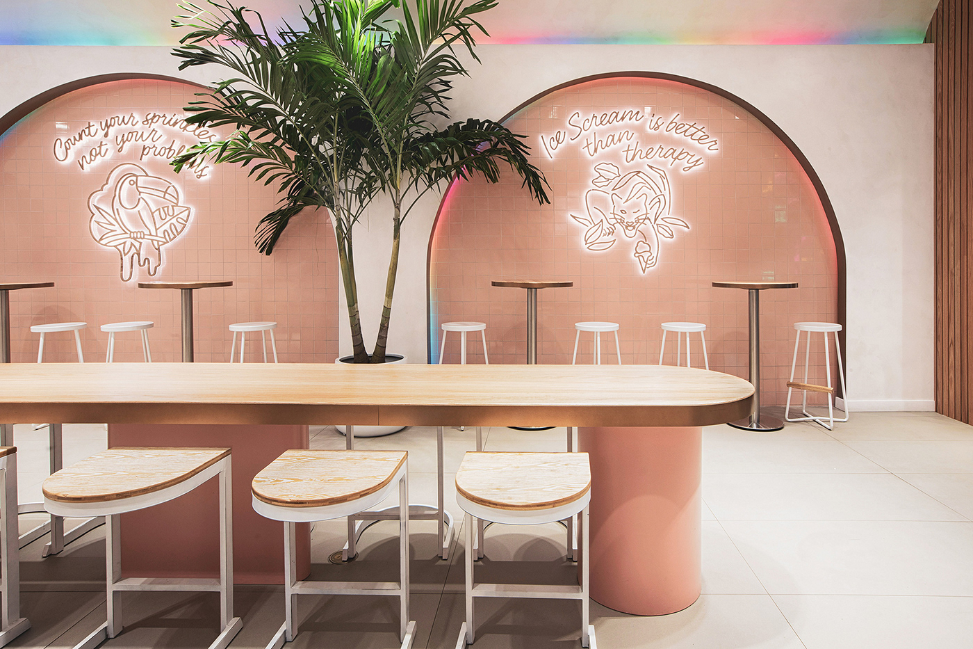 New York ice cream cafe identity Interior Food 