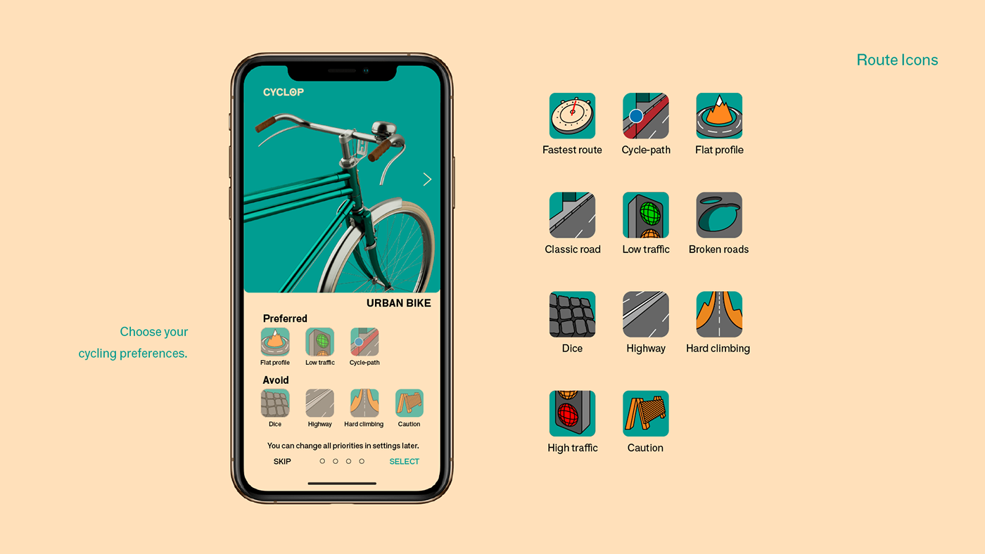 Cycling navigation cycle Guide ux sport cycle navigation biking bike navigation