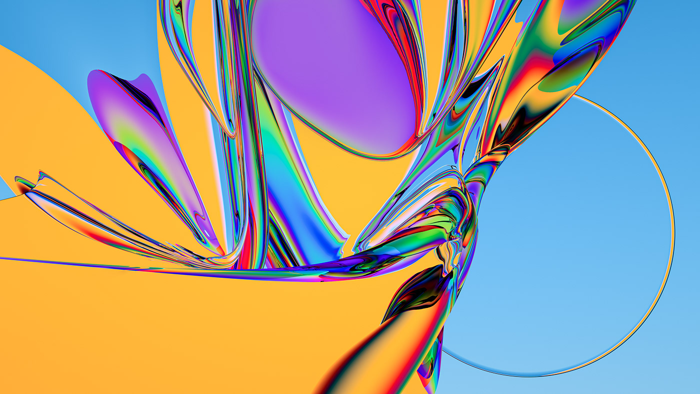 3D abstract background Digital Art  glass ILLUSTRATION  light reflection wallpaper wave