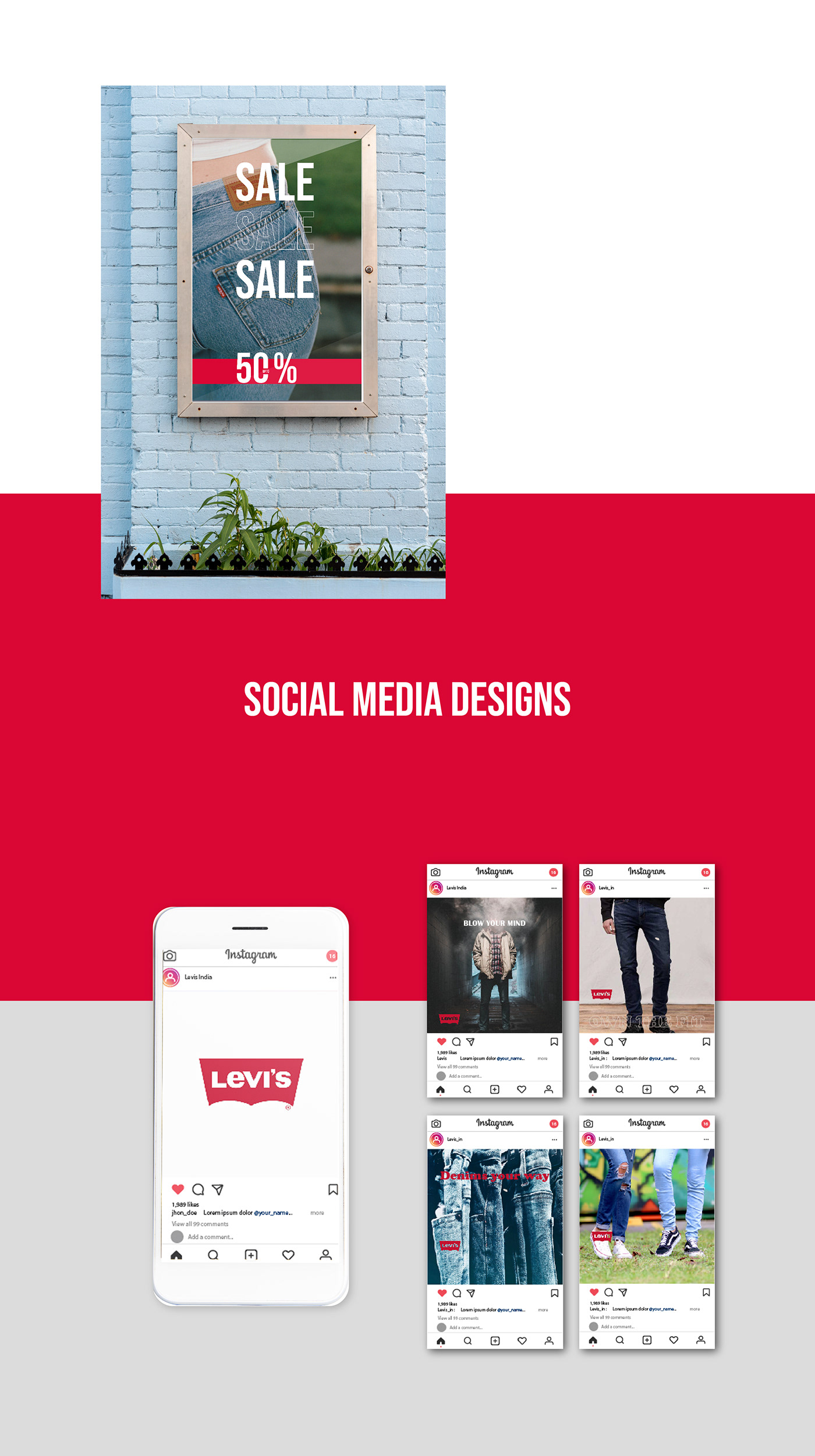 Levis website redesign concept