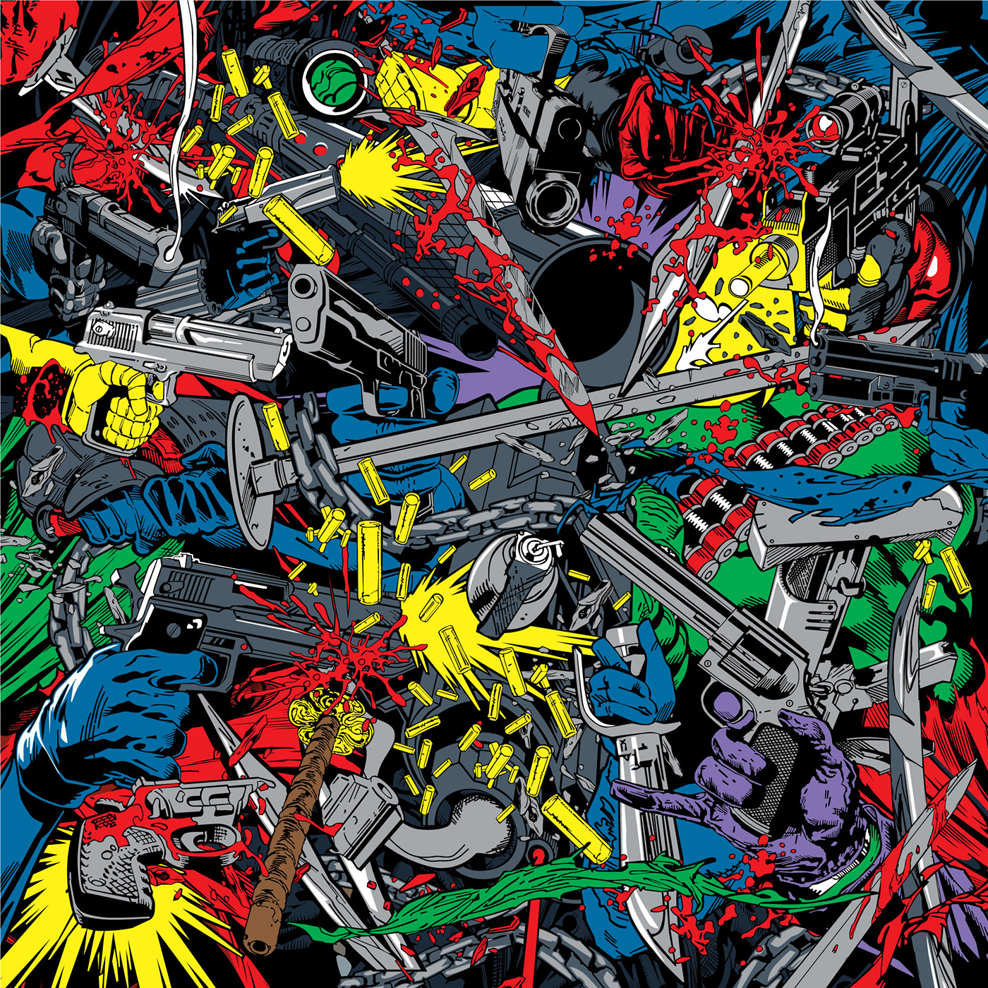 contemporary art marvel dc comics SuperHero typography   print FINEART