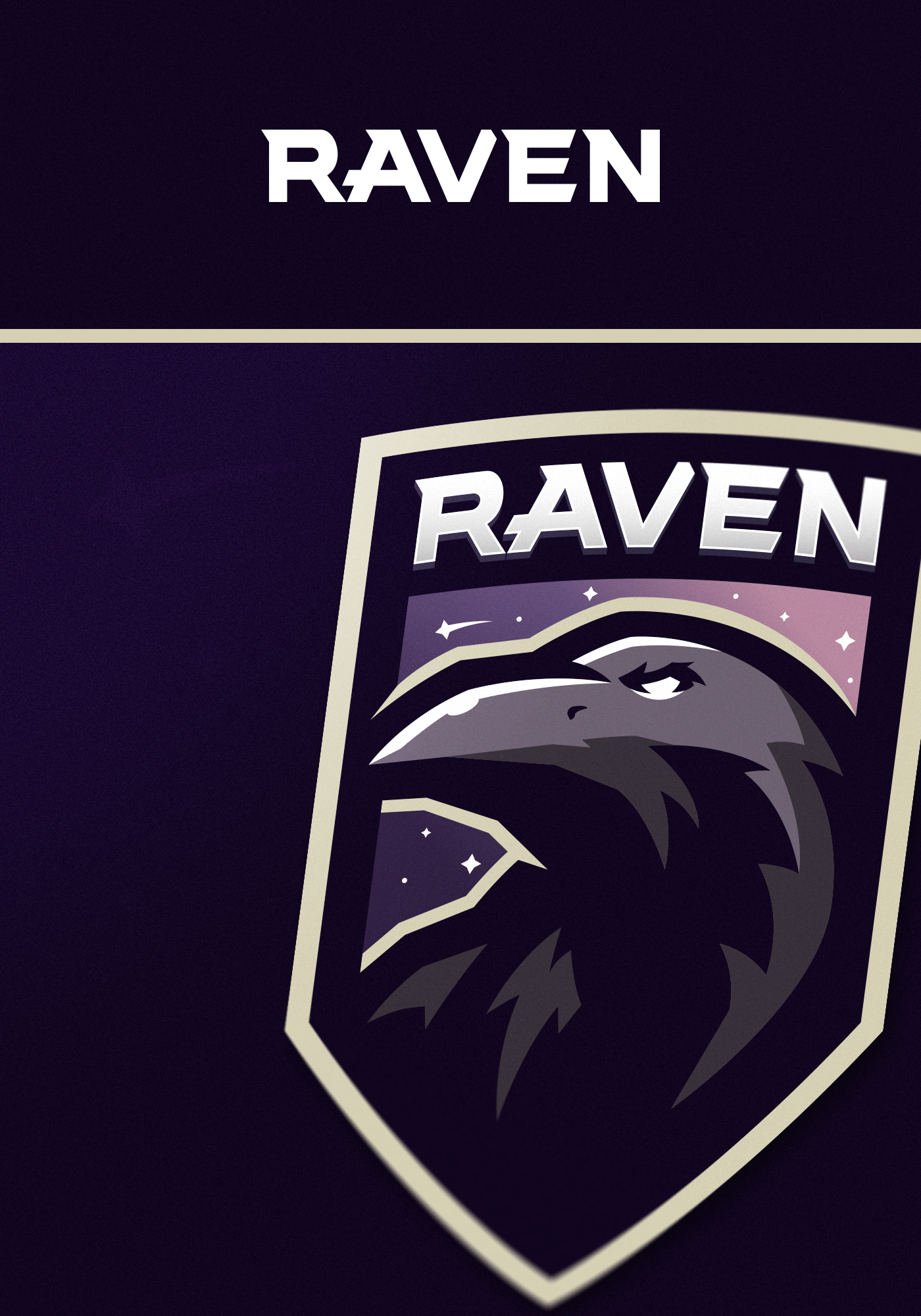 esports brand raven sports Gaming mascot logo logo