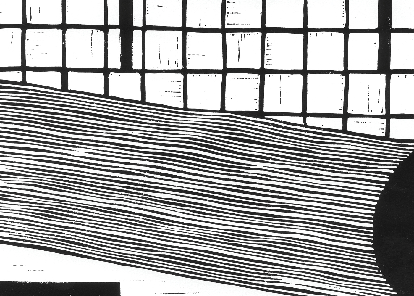 linocut Linolschnitt ILLUSTRATION  black and white bookillustration woodcut handmade print time druck