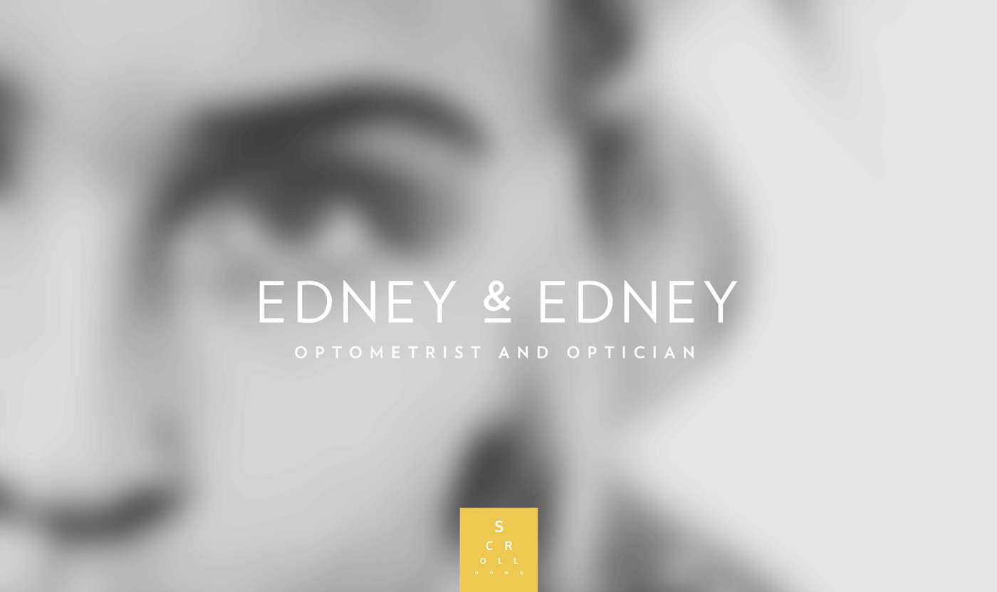 Optician optometrist branding  Website design