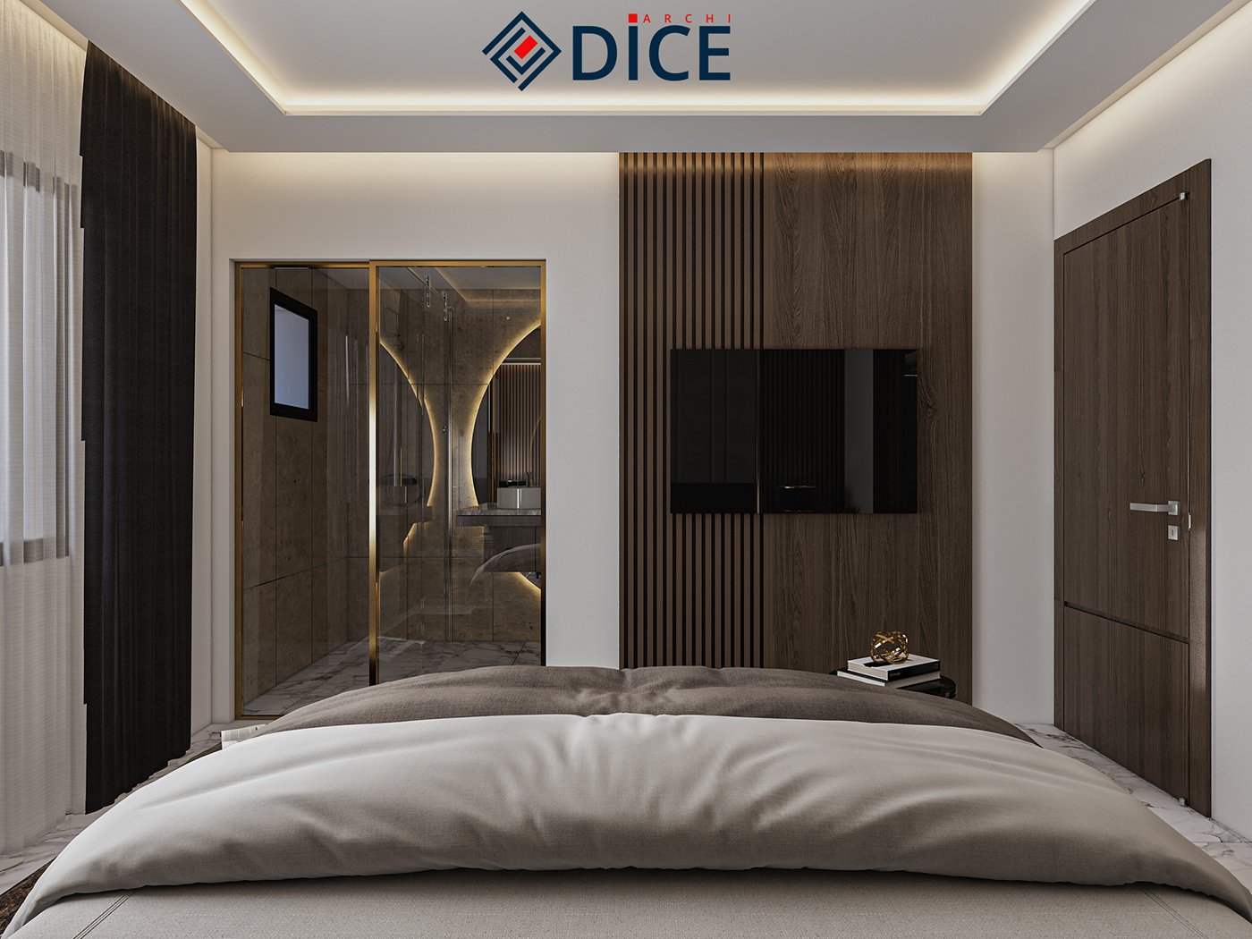 3D 3dsmax architecture archiviz bedroom free Interior Render vray