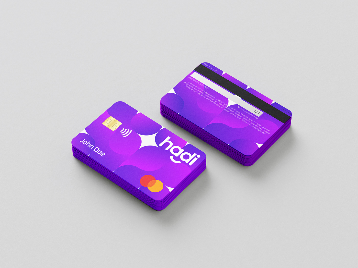mastercard credit card finance branding  brand identity purple Bank business bankcard