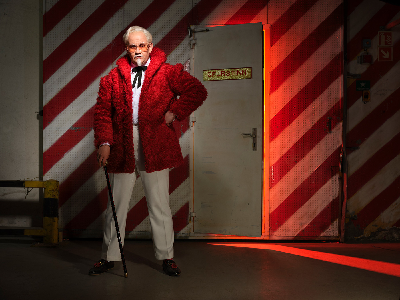 Advertising  campaign Colonel Sanders kentucky fried chicken KFC red