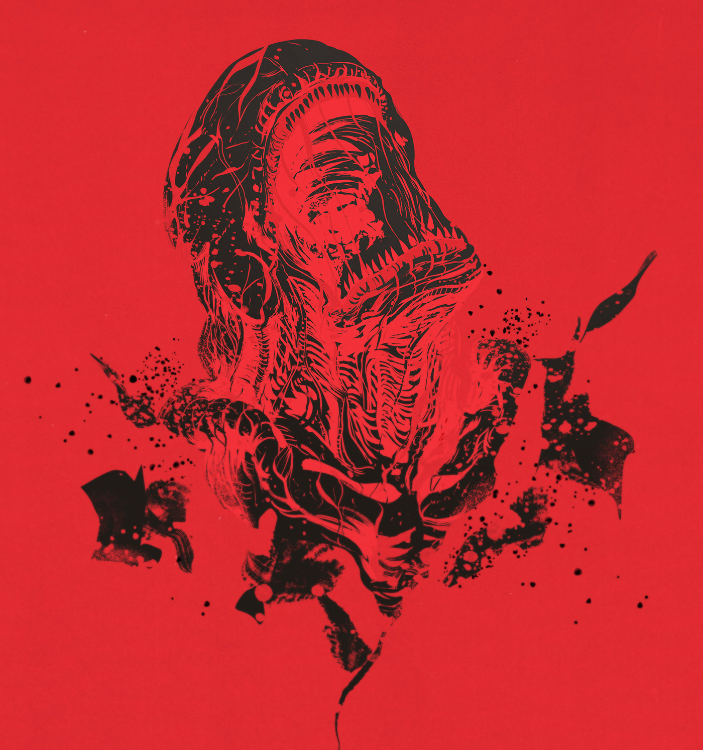 alien alternative movie poster ellen ripley Giger horror red Ridley Scott Scifi sigourney weaver Xenomorph