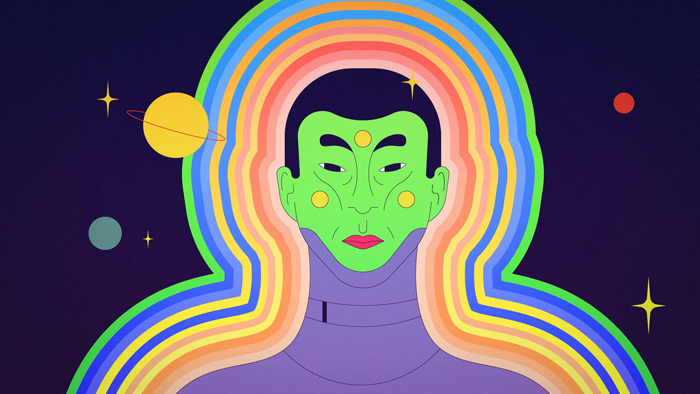 musicvideo animation  ILLUSTRATION  motion design psychedelic