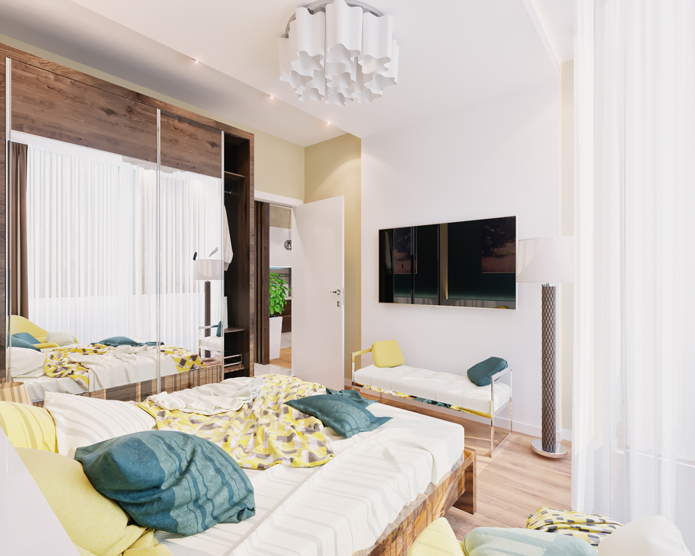 3dsmax corona rendering photoshop hotel hotelroom Turkey visualization istanbul