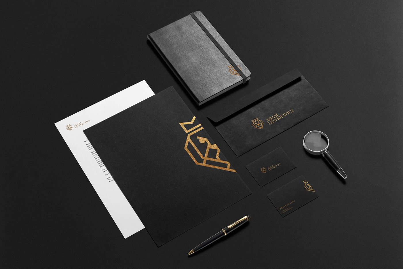 lawyer brand law judge gold letterpress hotstamping firm company