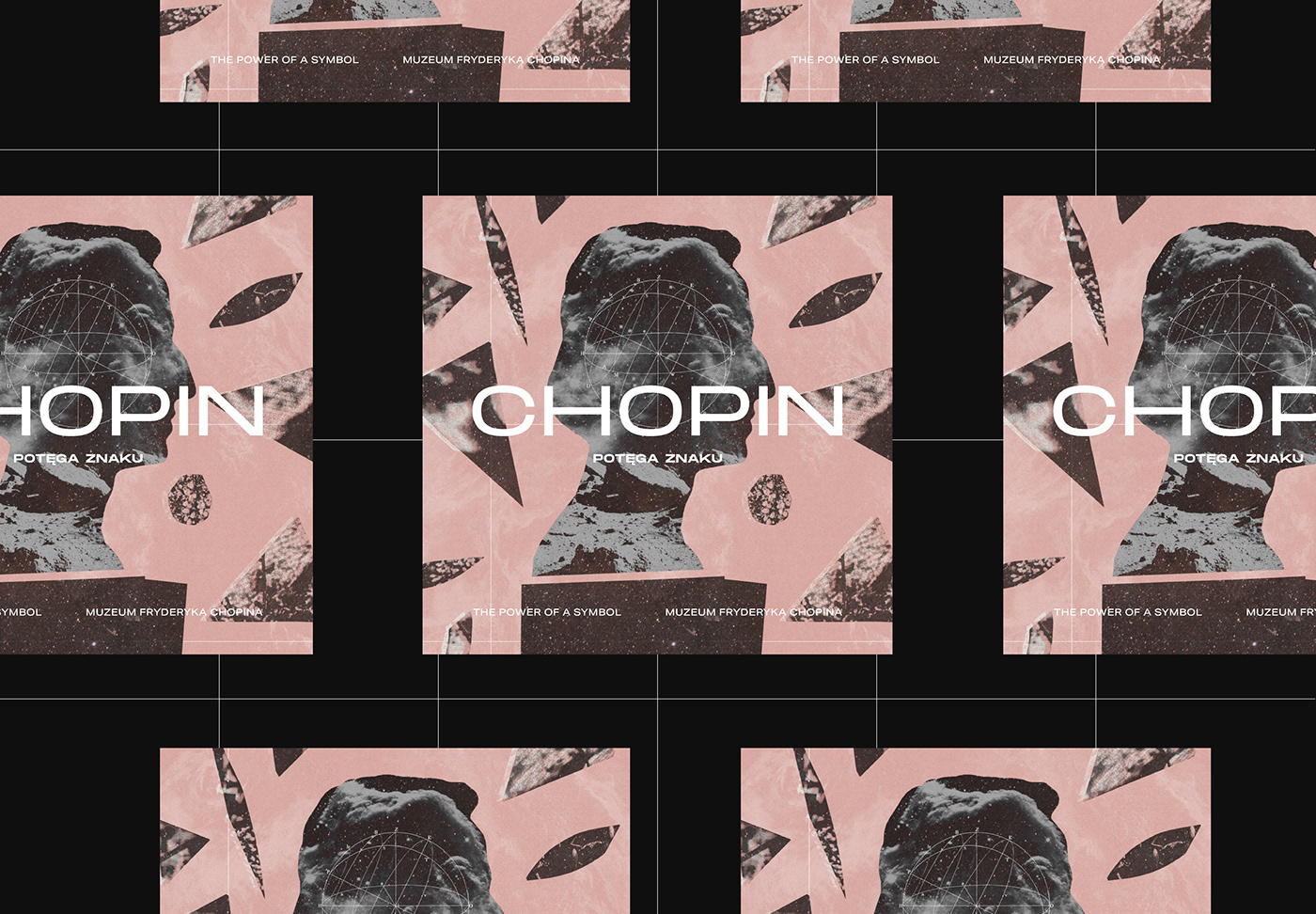 artwork Chopin collage museum music poster Poster Design typography   visual identity