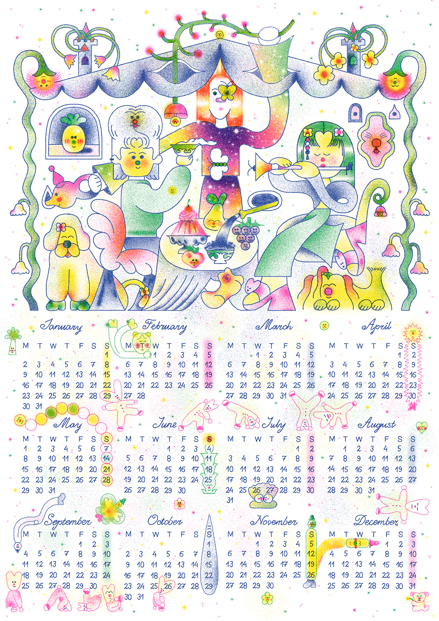 calendar print risograph Risoprint