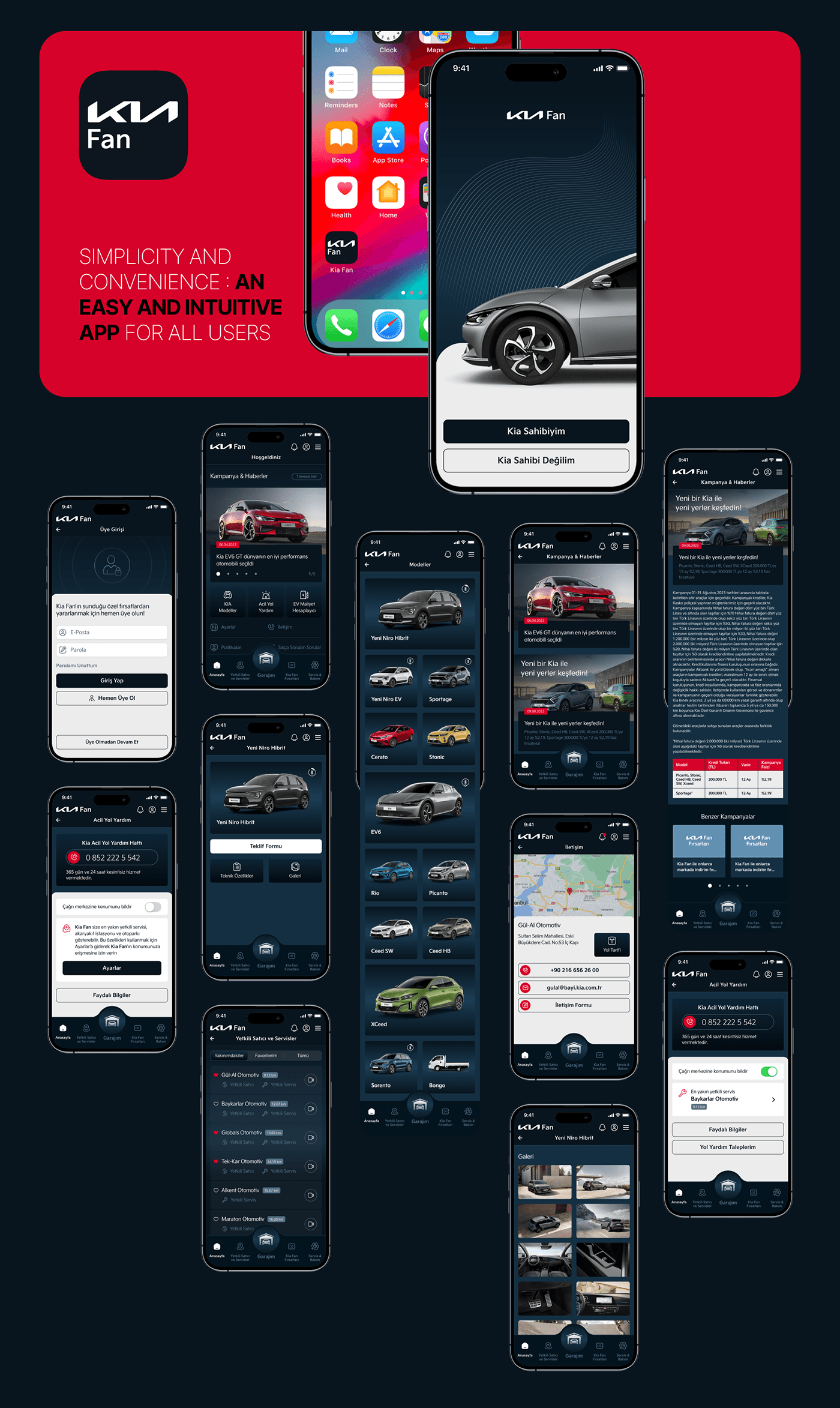 mobile app design UI/UX business user interface automotive   car Figma design