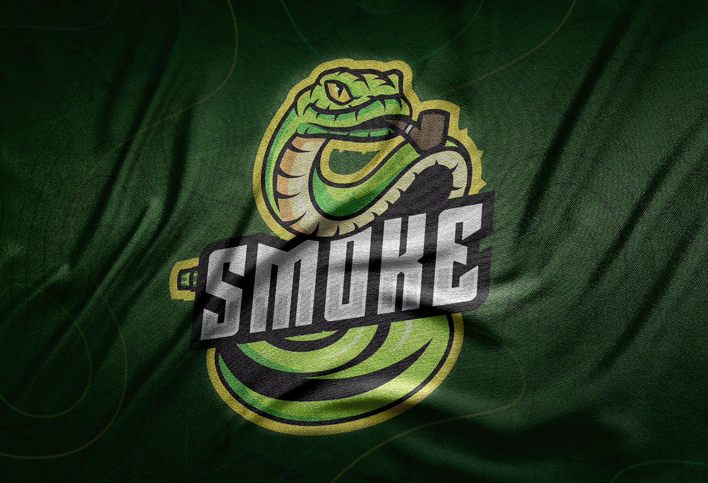 branding  esports game Gaming logo Logotipo smoke snake team