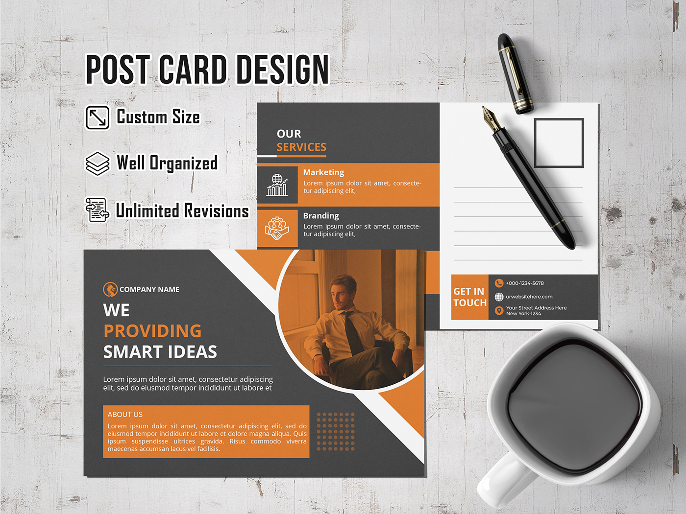 post card Post Card Design business card design Graphic Designer