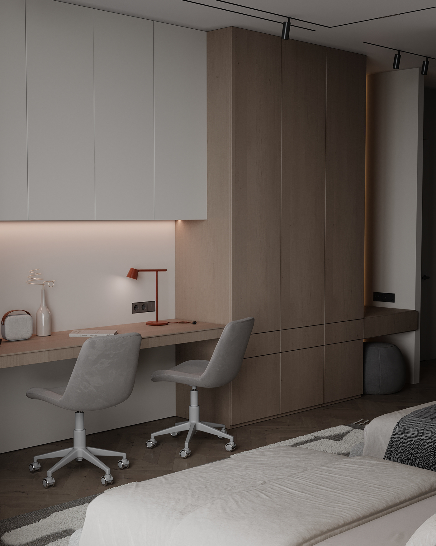 interior design  architecture Render visualization 3ds max modern boyroom kidsroom bedroom Minimalism