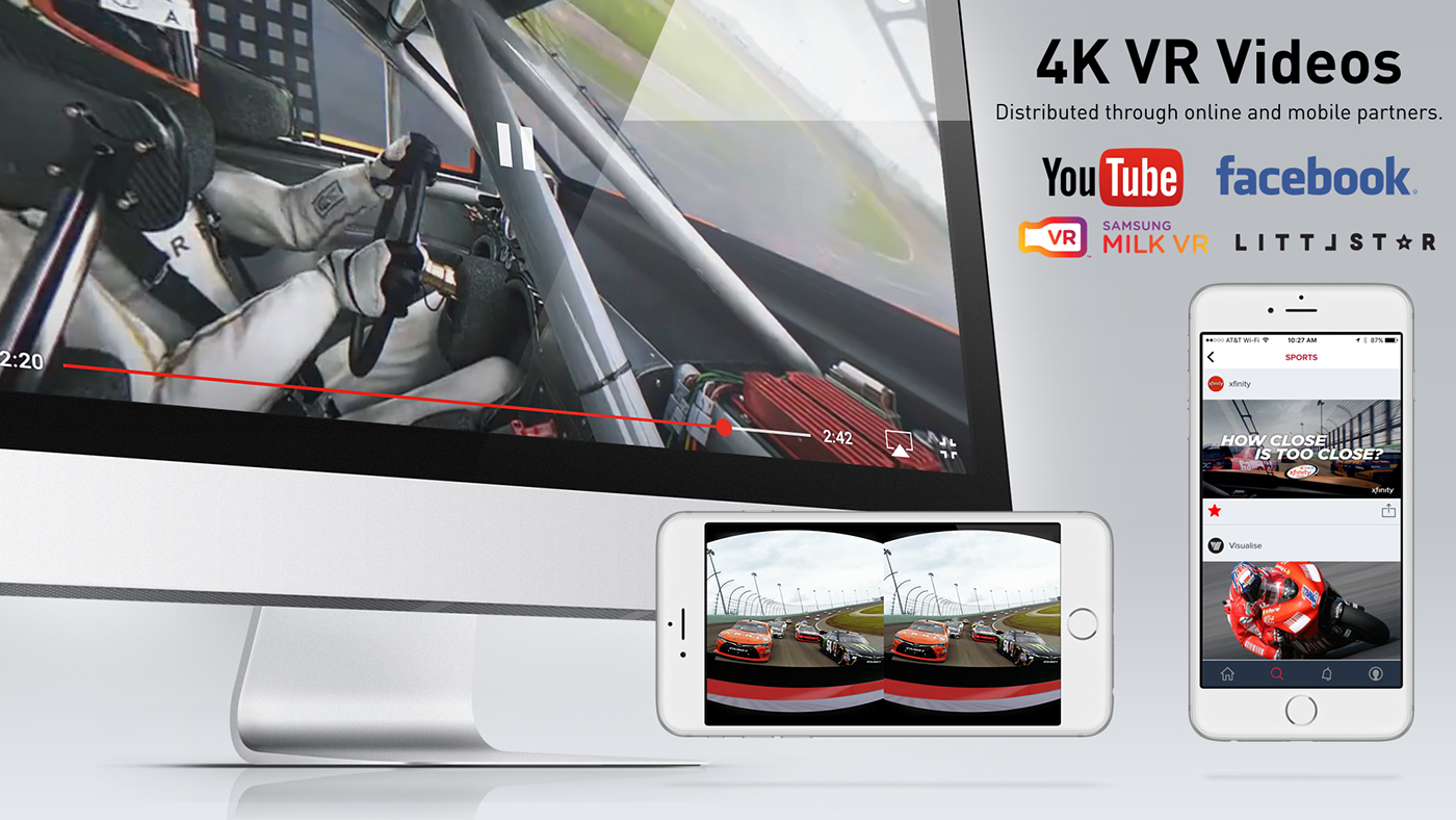 vr Virtual reality cardboard Samsung Gear samsung gearvr Samsung Gear VR interactive Experiential Racing