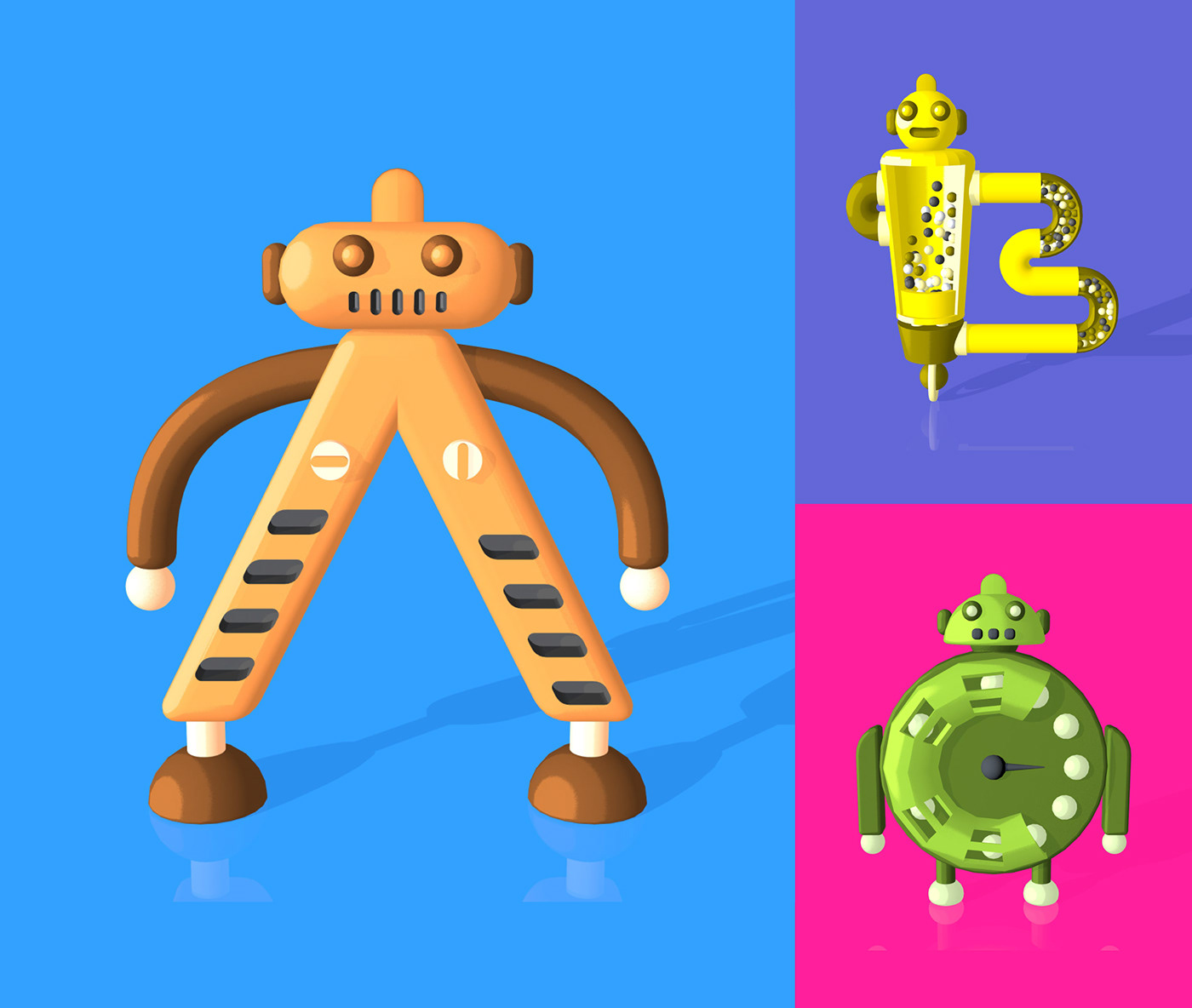 36daysoftype 3dcharacter 3Dillustration animation  c4d characterdesign lettering robot typography   36days