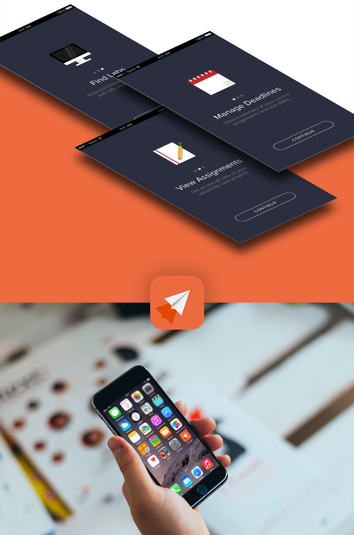 ux UI app mobile ios android iOS App Android App Mobile app Full Sail sketch