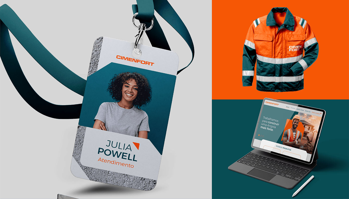 cement construction strong african packaging design Design de Embalagem brand identity Logotype brand identidade visual