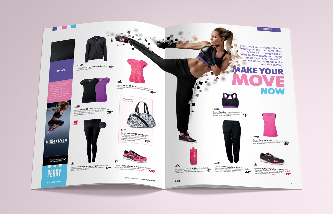 Sport Casual flyer brochure folder products graphic design  Retail design Retail Fashion  ArtDirection