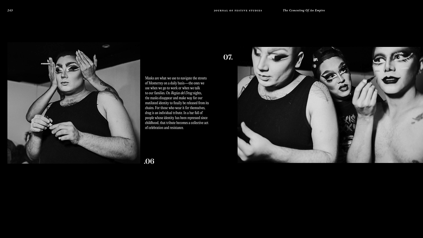 editorial design  typography   Academic Journal publication magazine queer drag queen Photography  mexico diseño