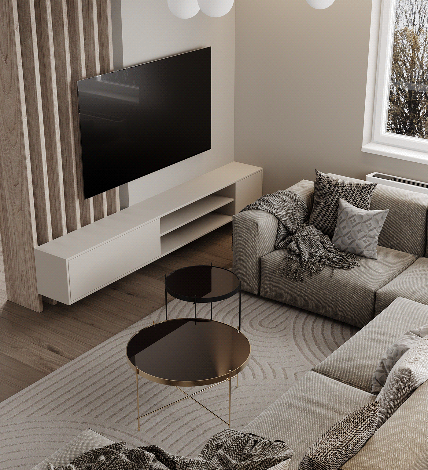 house interior design  modern visualization furniture design  wood Interior LUXURYHOUSE warminterior warmminimalism