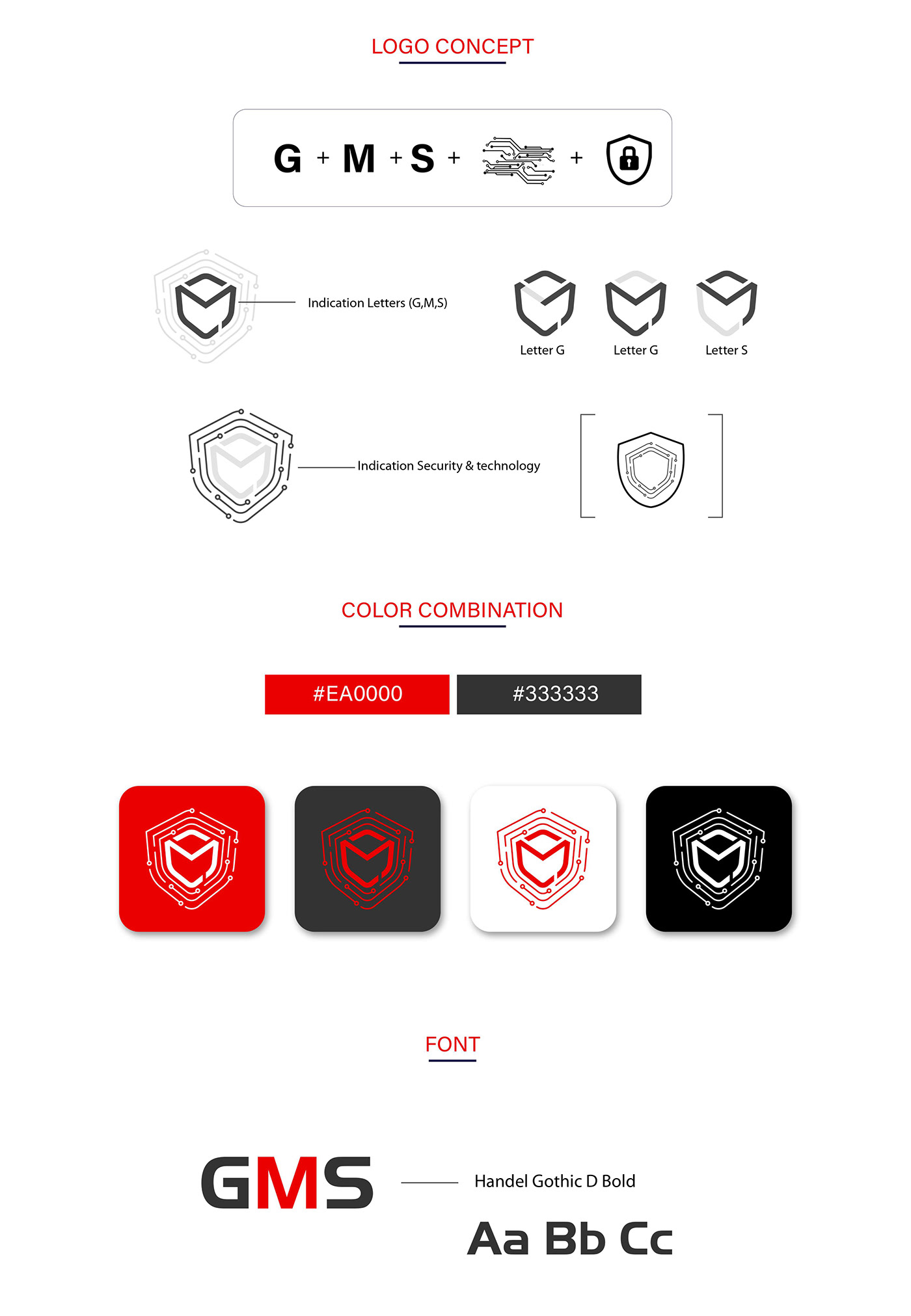 graphic design  Logo Design logo branding security logo gms logo
