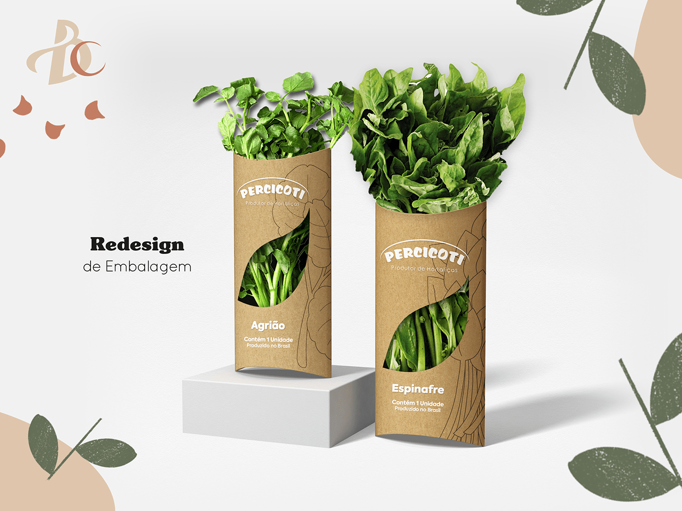 bianca campos embalagem hortaliças hortifruti package package design  percicoti product design  redesign vegetables