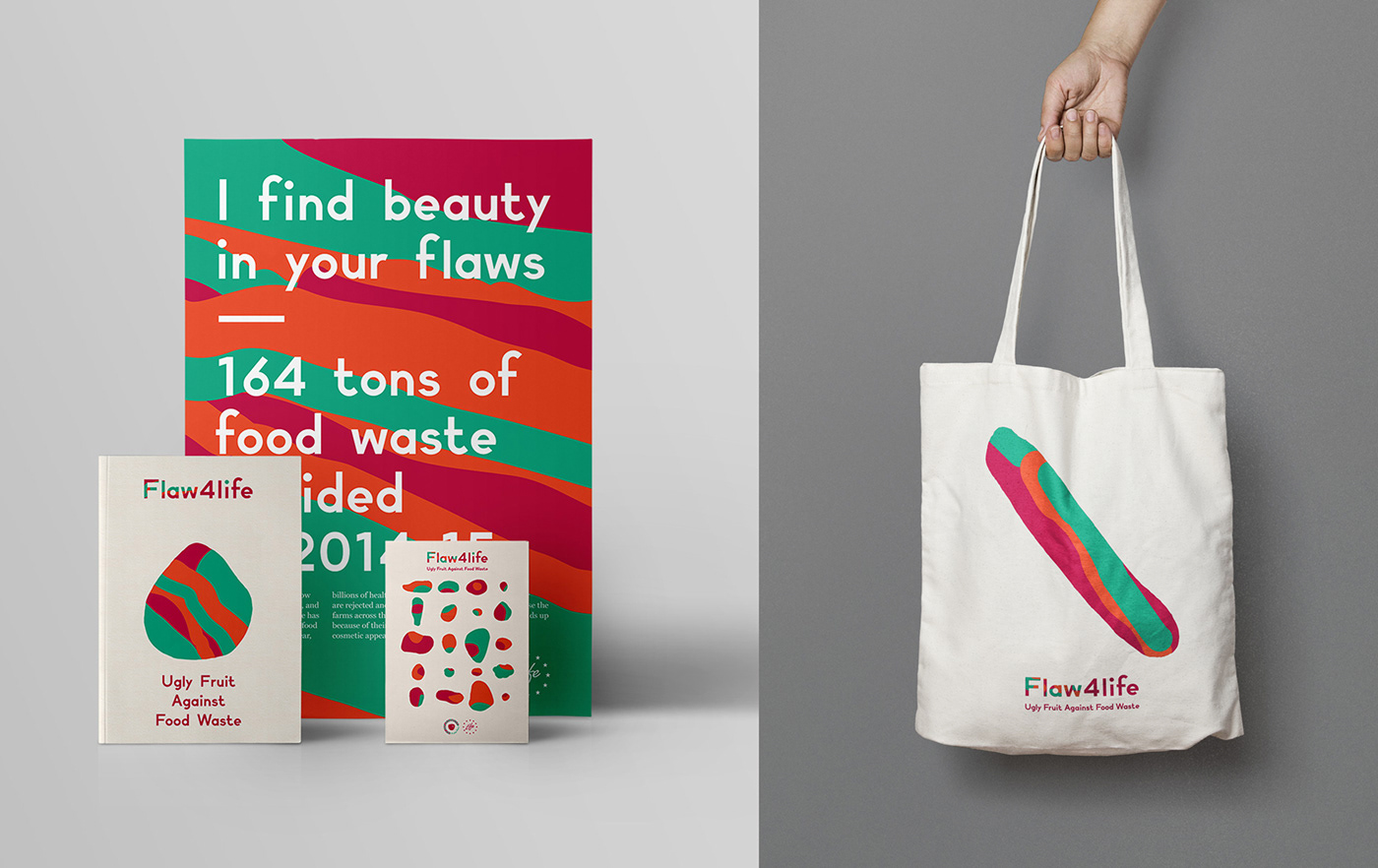 visual system visual identity branding Logo Design ILLUSTRATION motion print design ugly fruit no waste Visual Communication