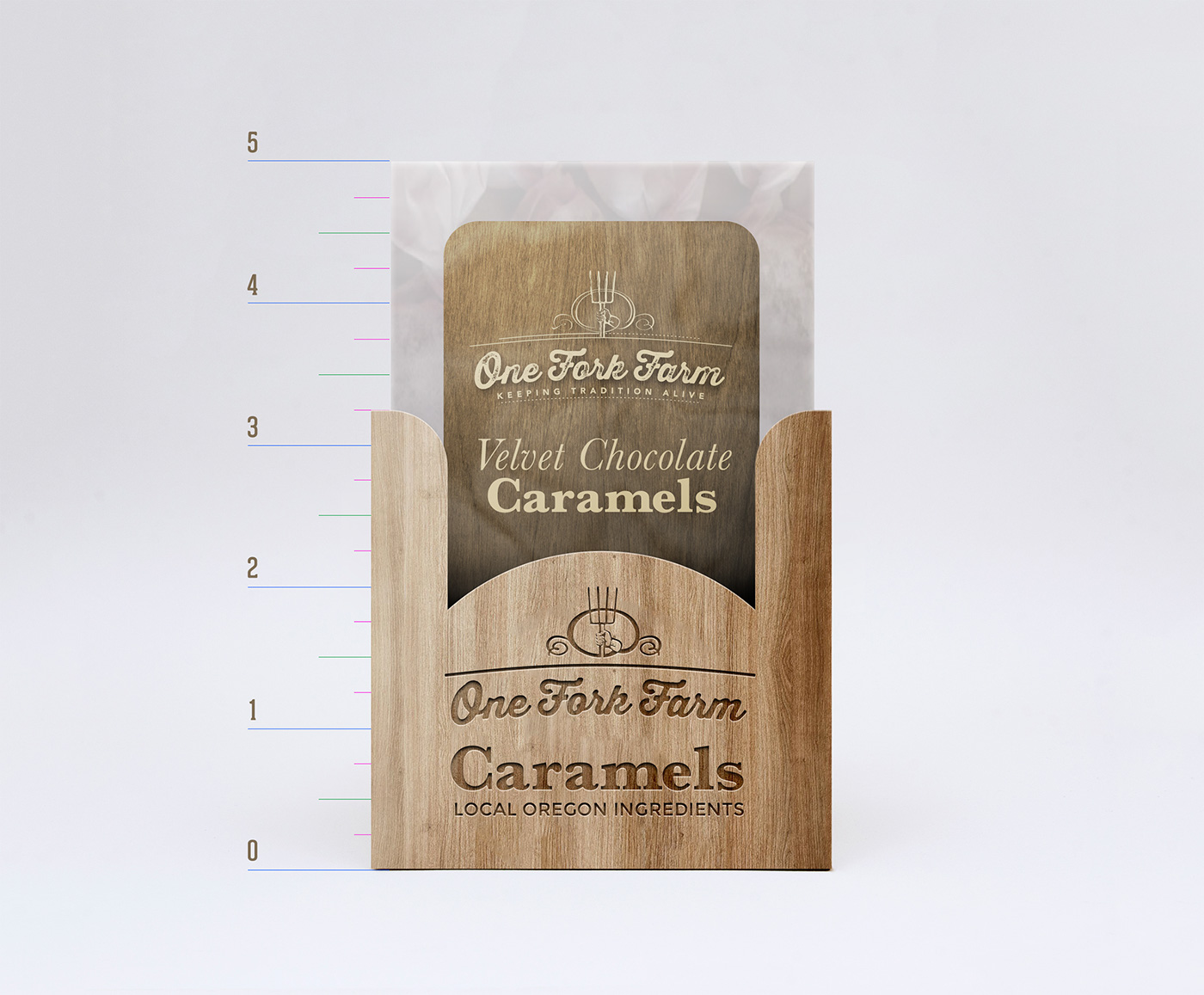 branding  caramels box