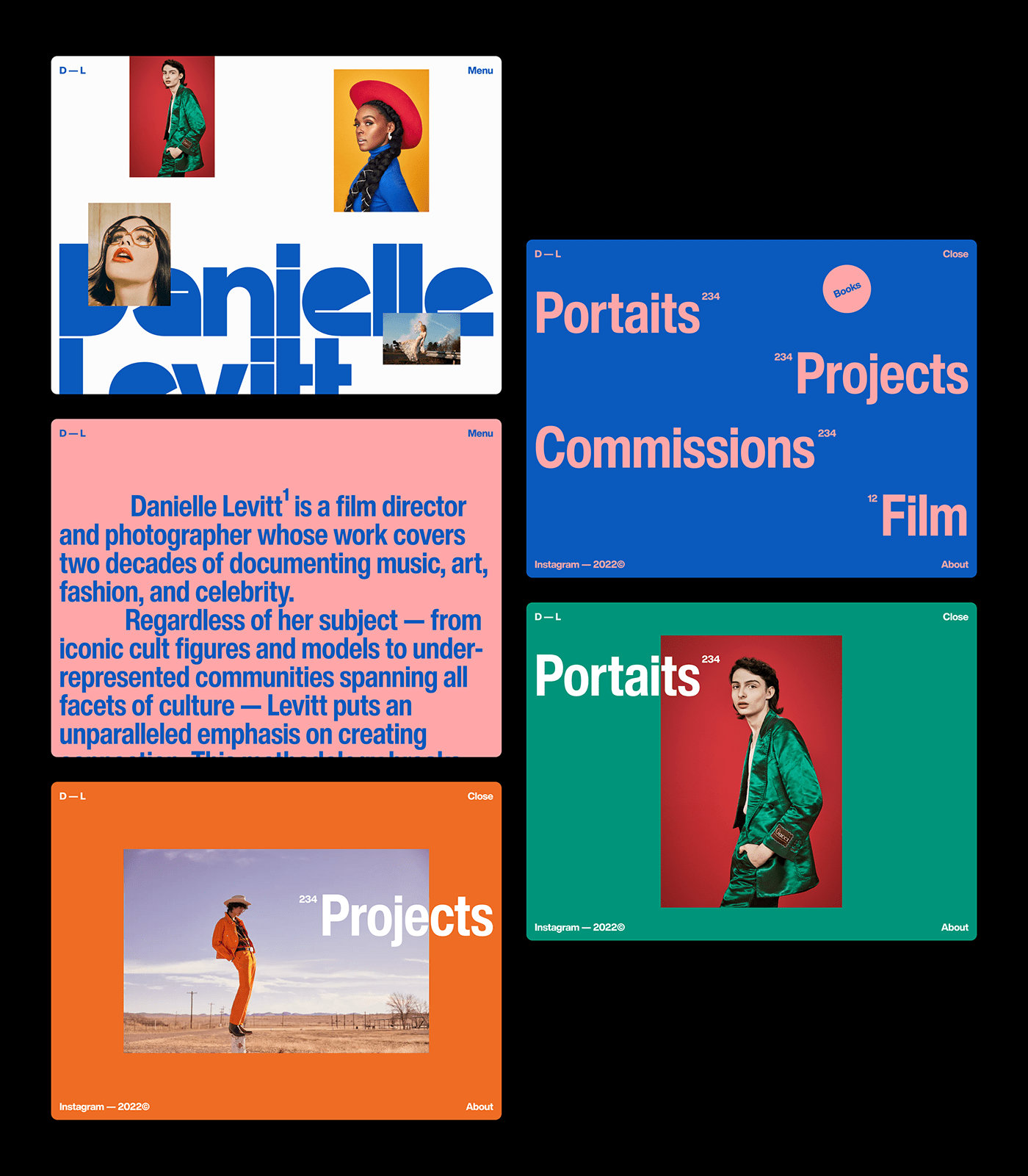 brand colorful colour identity Logo Design Photography  portrait UI visual identity Website