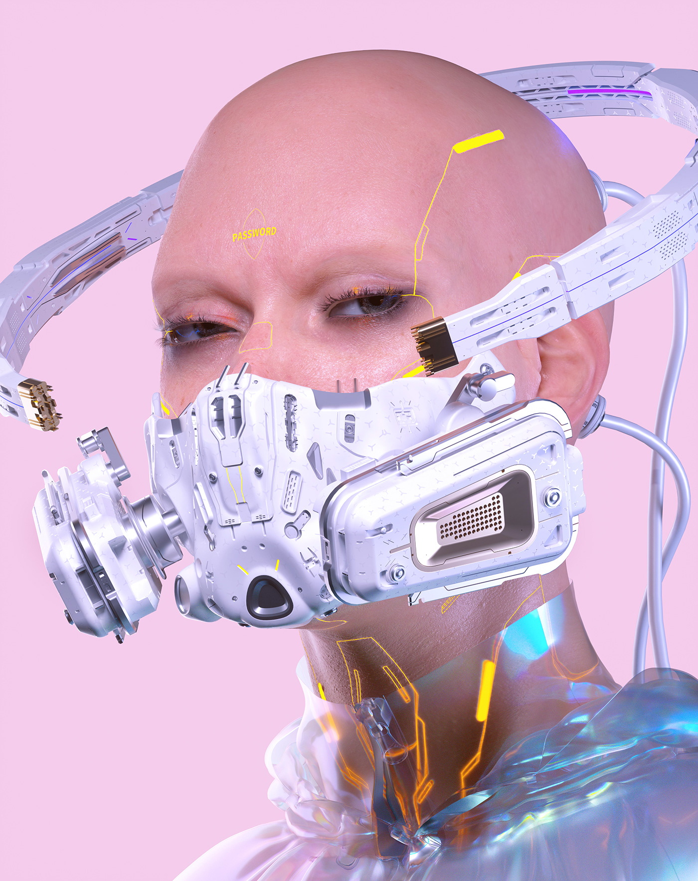 3D c4d CGI cinema4d concept Cyberpunk human octane Scifi Zbrush
