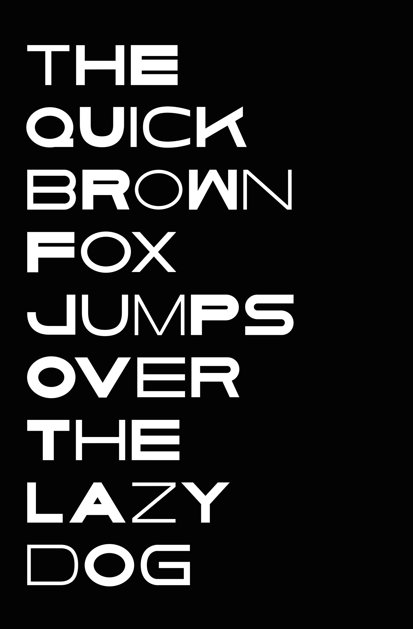 black bold font thin type Typeface Menes grotesk sans serif