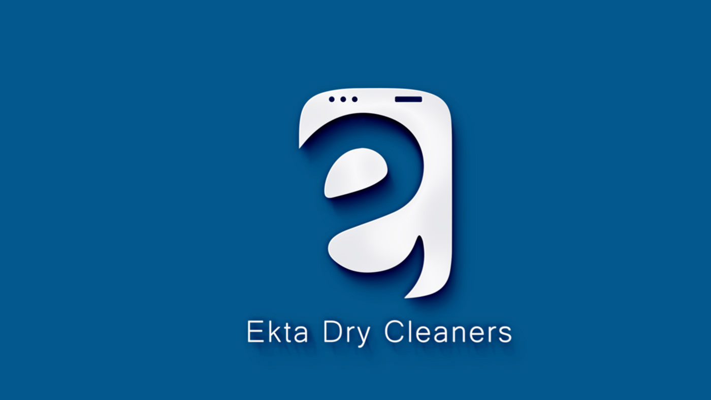 Ekta Dry Cleaners logo Washing machine power dry cleaning business dry cleaning busines dry clean