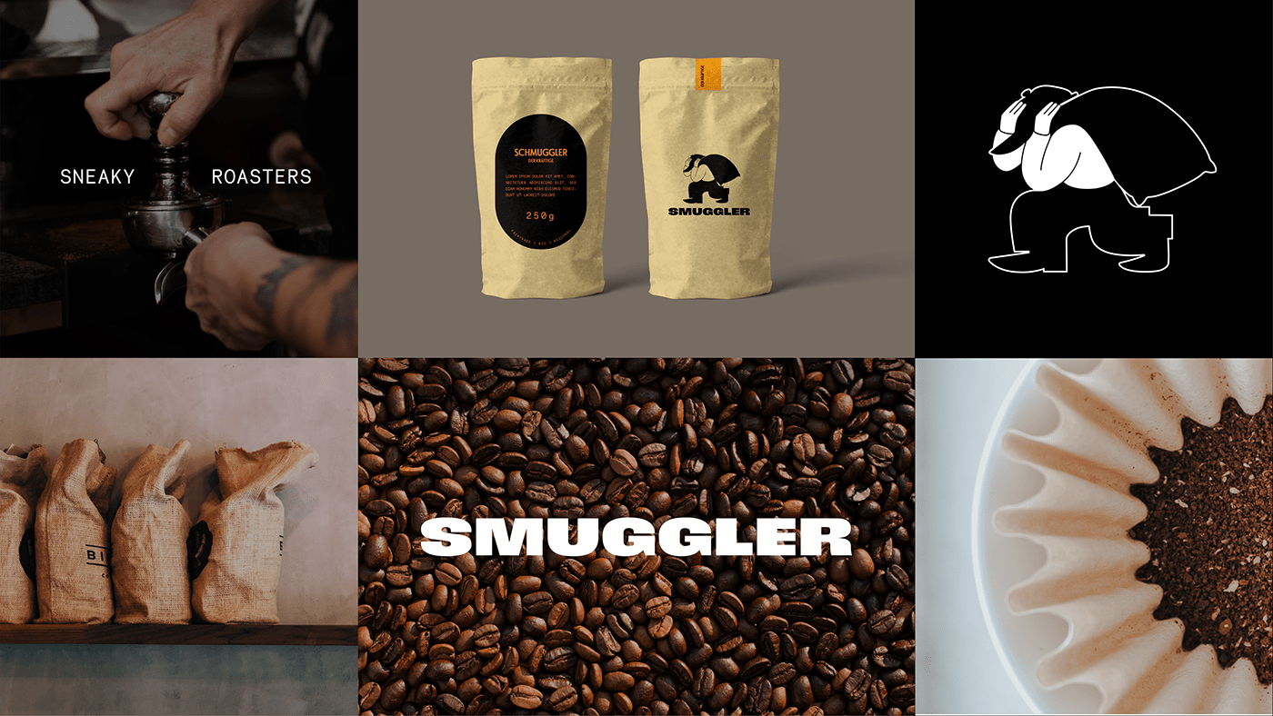 Coffee roastery design roastery branding #brand identity #packaging design  coffeebrand coffeeroastery