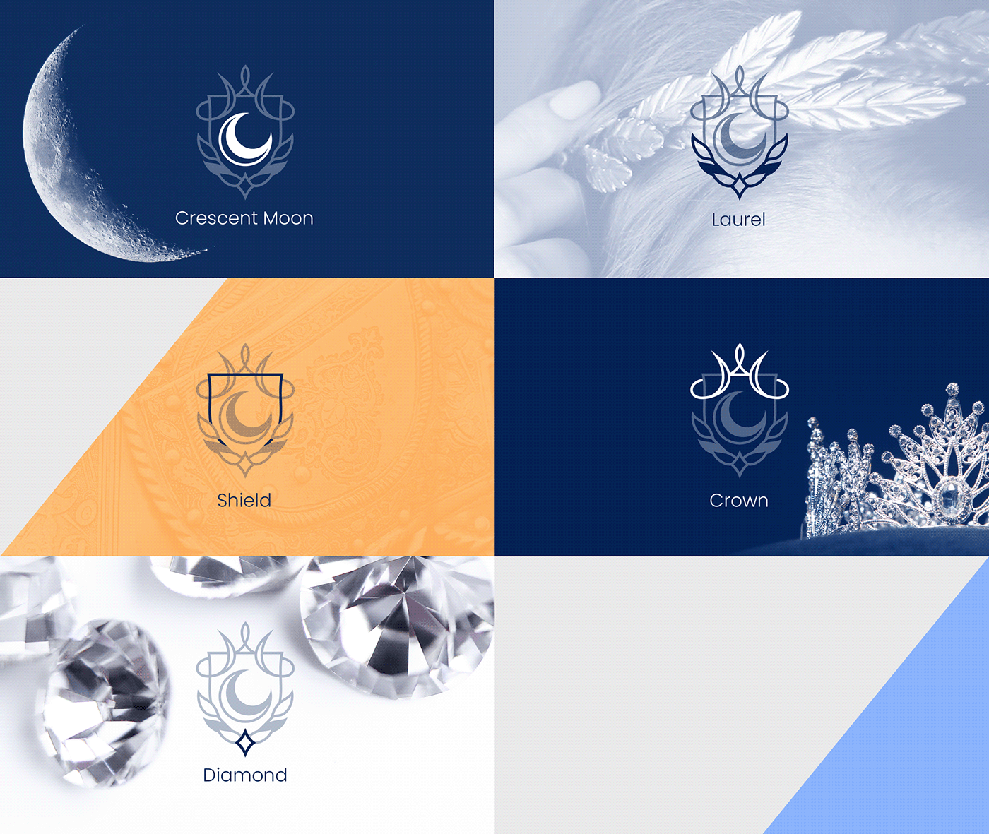 Crescent Head Capital logo concepts over their inspirational images