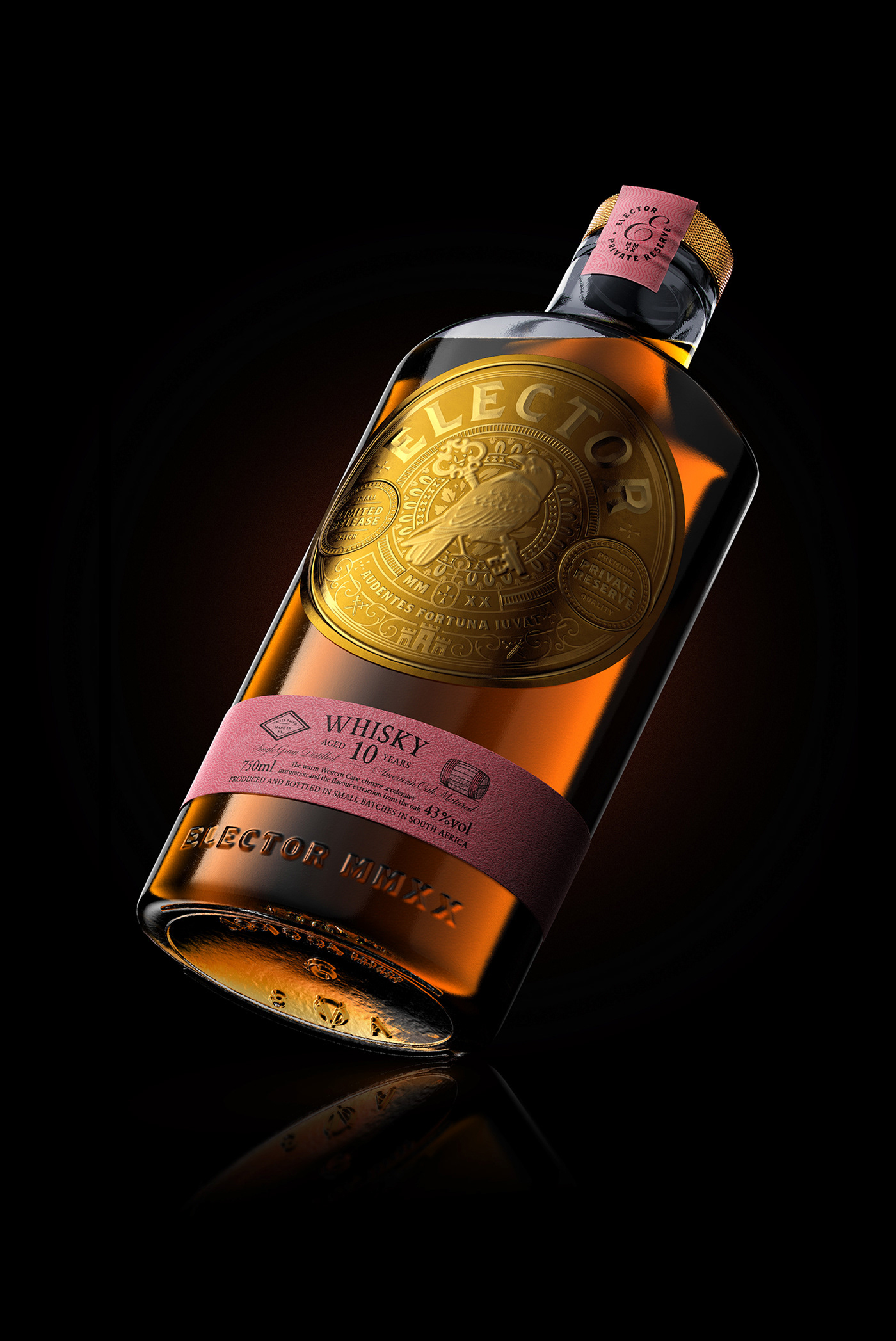 brand identity cape town foil gold label design Packaging premium south africa Whiskey Whisky