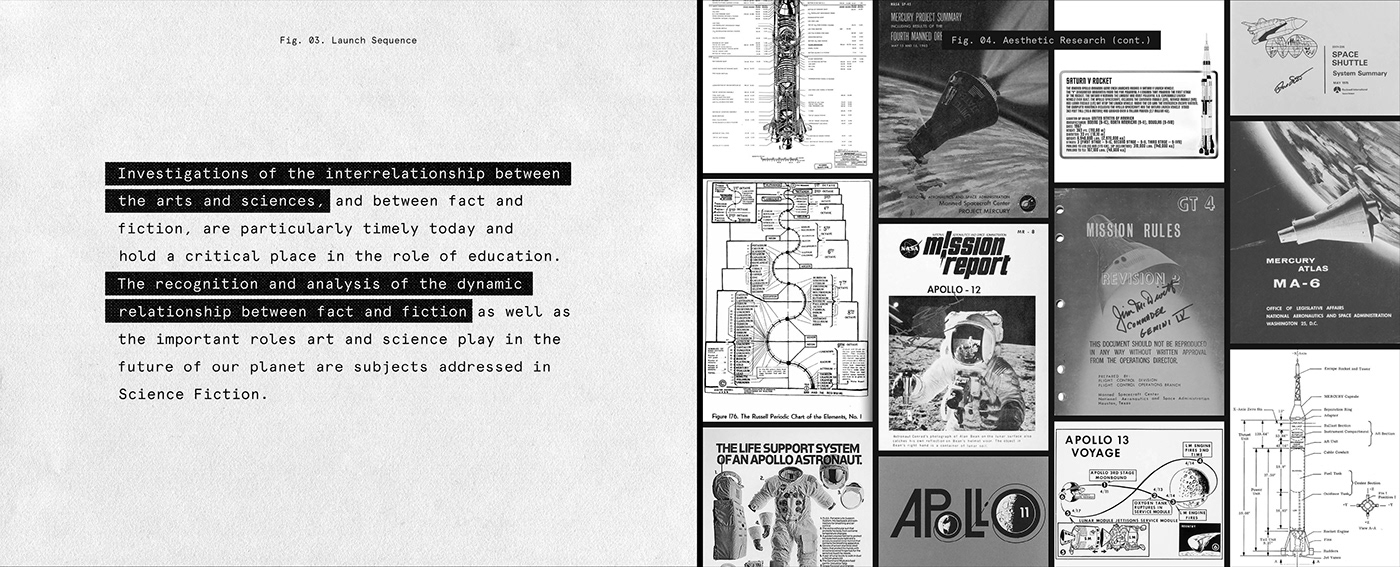 Art Gallery  black and white exhibits museum science fiction Space  stars branding  editorial typography  