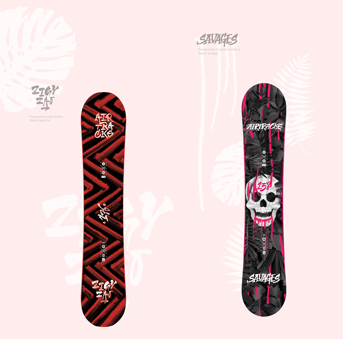 ILLUSTRATION  snowboard Snowboarding characters sport extreme